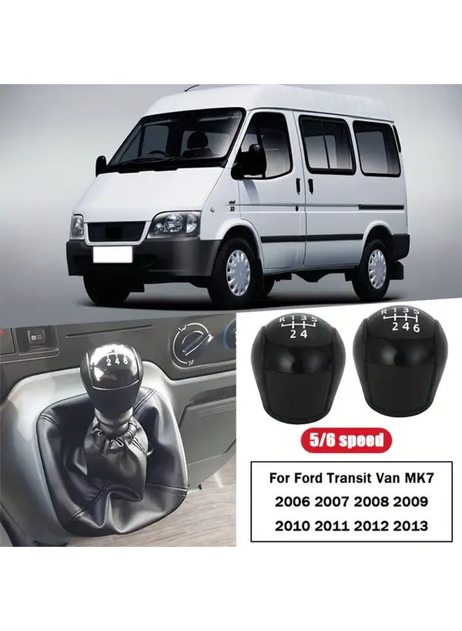 مقبض ناقل الحركة الفاخر لسيارة فورد ترانزيت فان MK7 2006-2013، ناقل حركة يدوي بـ 6 سرعات، إكسسوارات داخلية. - Image 1