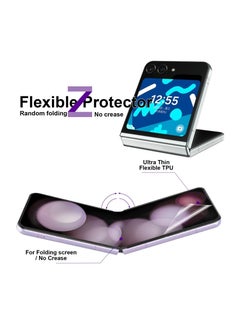 Aookay [10 in 1] For Samsung Galaxy Z Flip 6 Screen Protector, TPU Flexible Film, Inner Film + Front Screen Film + Hinge Film + Back Cover Film + Lens Film, Full Coverage Bubble Free Hydrogel Protective Film  - Image 4