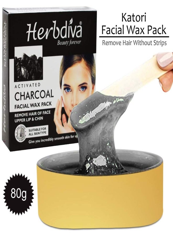 Herbdiva Katori Facial Wax Charcaol, 80g (Pack of 2) - Image 3