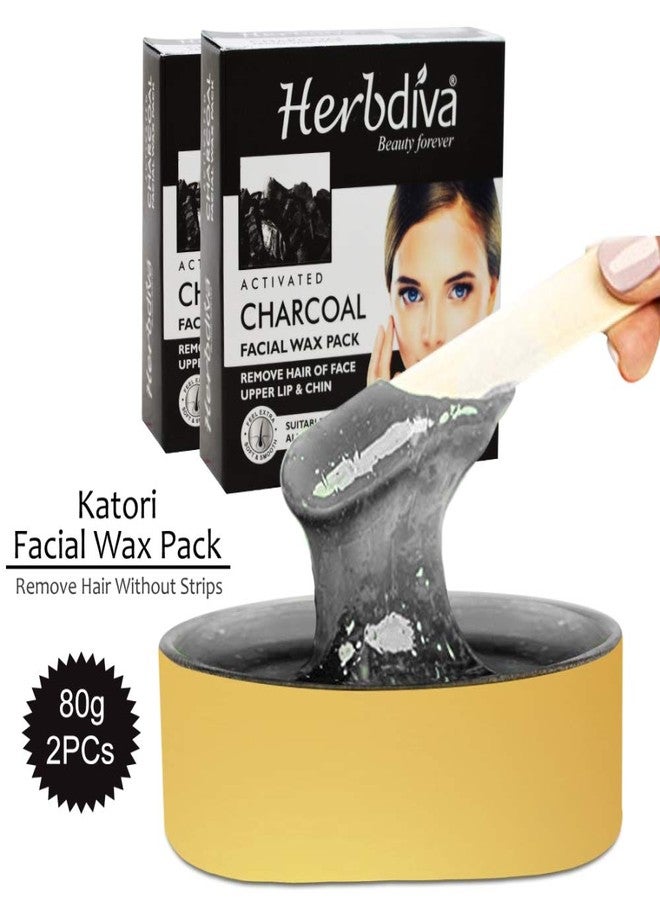 Herbdiva Katori Facial Wax Charcaol, 80g (Pack of 2) - Image 2