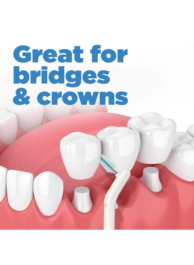 Gum Proxabrush Go-Betweens Refills - Wide - Compatible With Gum Permanent Handle - Reusable Interdental Brushes - Soft Bristled Dental Picks, 16Ct - Image 3