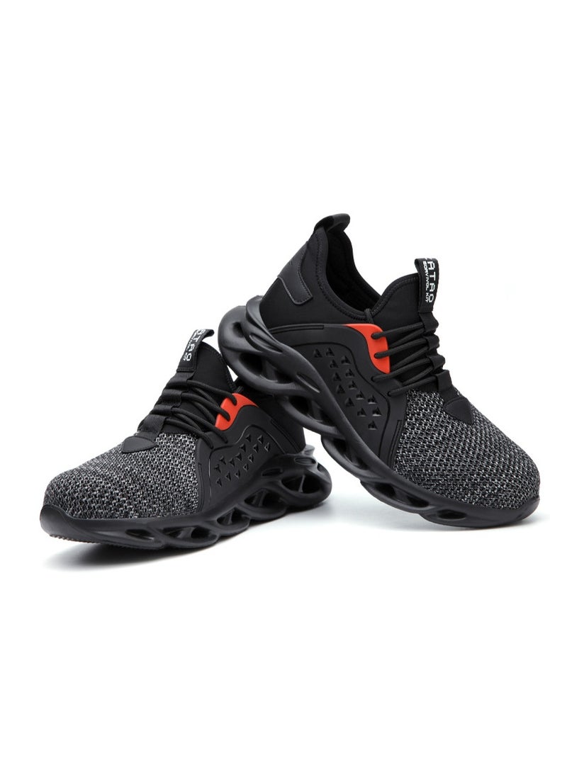 NIBEMINENT Safety Shoes Men Work Sneakers Indestructible Safety Boots  Men Steel Toe Shoes Sport Style - Image 2