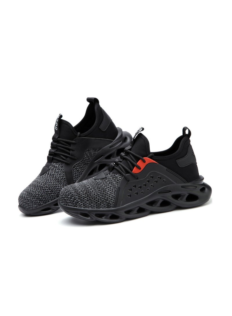 NIBEMINENT Safety Shoes Men Work Sneakers Indestructible Safety Boots  Men Steel Toe Shoes Sport Style - Image 1