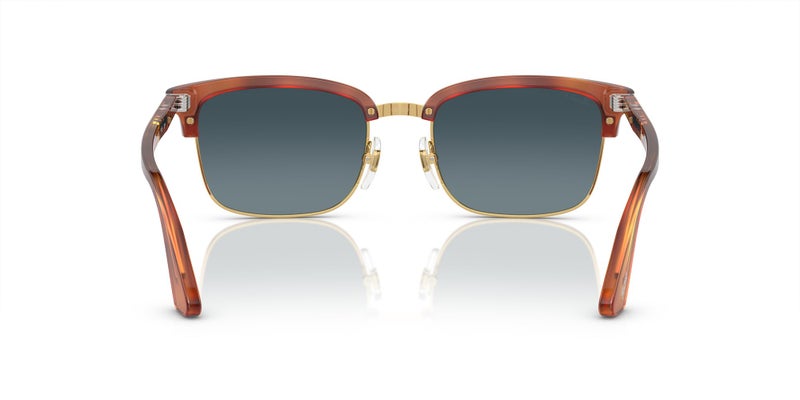 Persol Men's PO3327S Polarized Rectangular Sunglasses, Terra Di Siena, 54 mm - Image 4