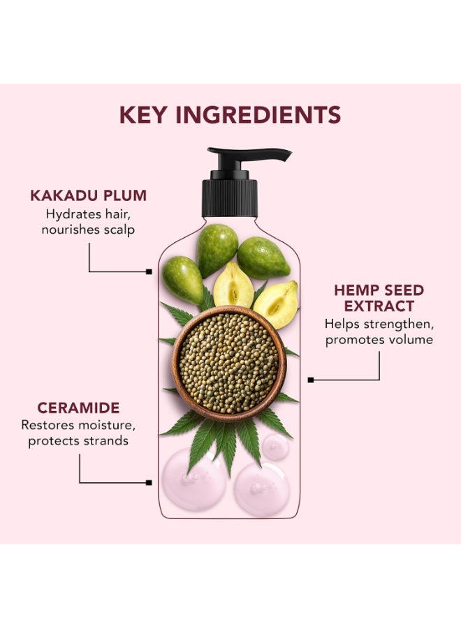 Botanic Hearth Defrizz & Hydrate Shampoo with Ceramides & Hemp Seed Oil | Intense Hydration & Frizz Control | Locks in Moisture & Boosts Shine |Formula | Sulfate & Paraben Free, - Image 2