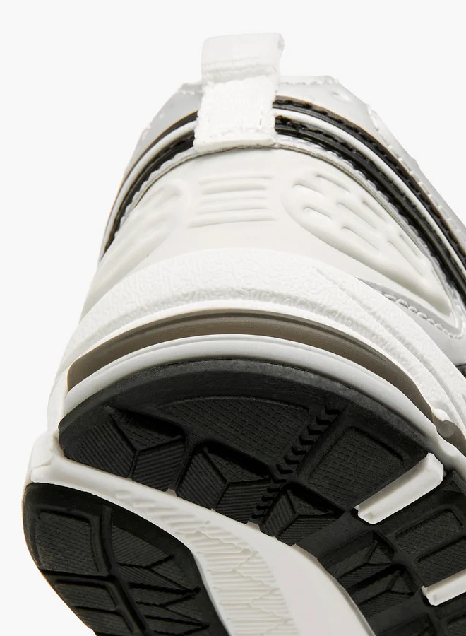 Little Missy Panelled Sneakers with Hook and Loop Closure