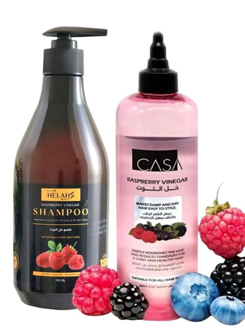 RASPBERRY VINEGAR SHAMPOO + RASPBERRY VINEGAR NATURAL HAIR TONIC ADVANCED FROMULA