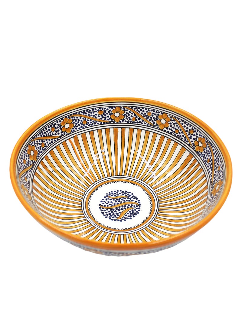 Antique Museum Moroccan Handmade Hand Painted Display Bowl 30 cm  - Image 1