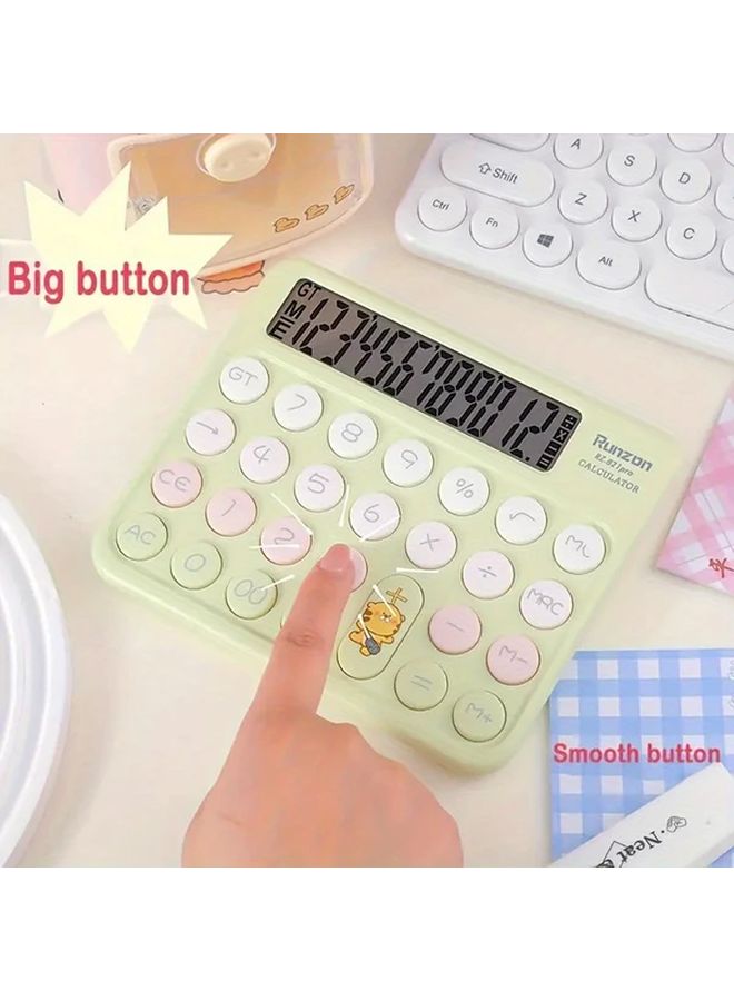 Stylish Dinosaur Borden Office Calculator With Keyboard Design Circular Buttons - Image 3