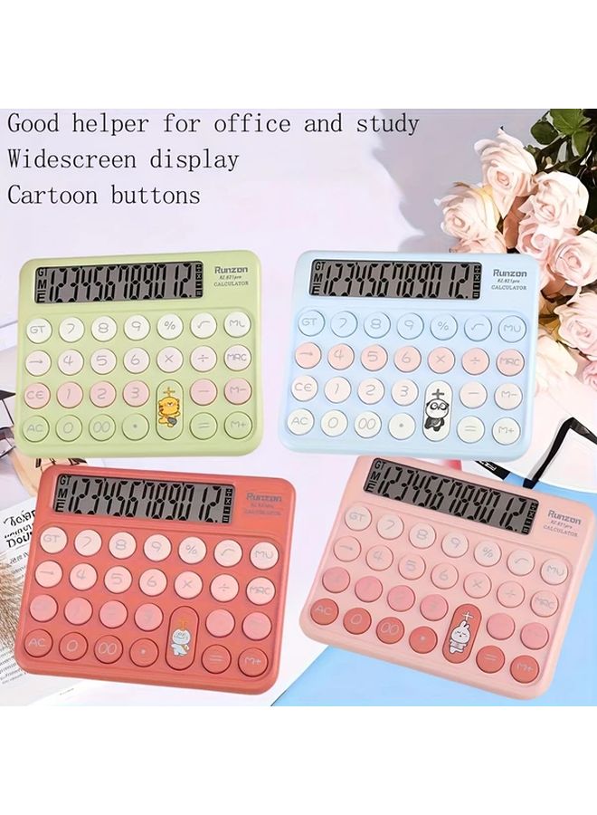 Stylish Dinosaur Borden Office Calculator With Keyboard Design Circular Buttons - Image 4