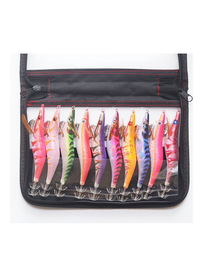 NIBEMINENT Set Of 10 Pieces Luminous Saltwater Squid Jig Cuttlefish Fishing Lure Bait Tackle With Hook 20 x 20cm - Image 3