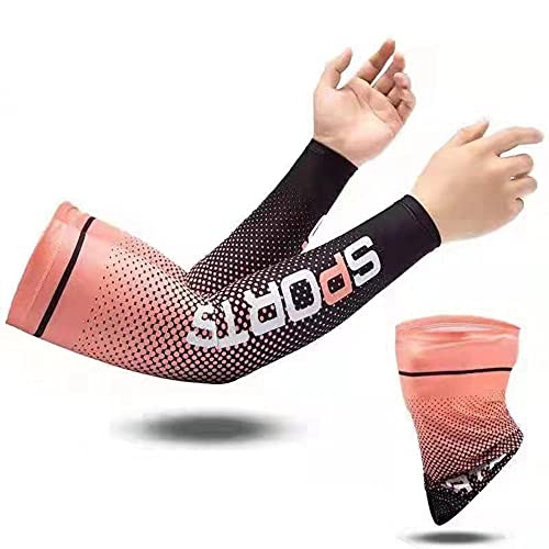 FABSPORTS Cooling Arm Sleeves & Bandana combo for Men & Women with UV Protection, Quick Dry, for cycling, cricket, skating, biking etc - Image 1