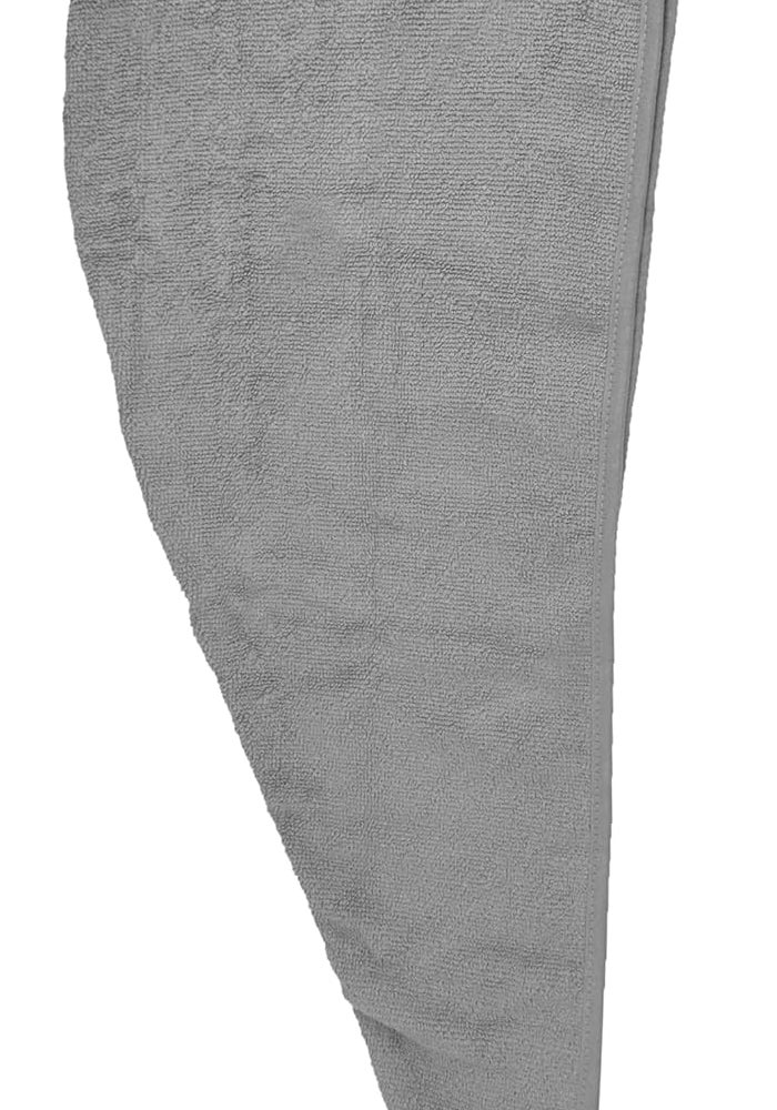 Siesta Zen Premium Quality 100% Combed Cotton Hair Drying Towel - Silver - Image 4