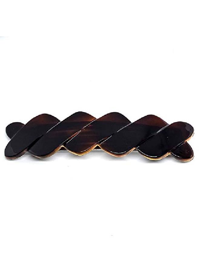 CAMILA Paris Cp2427 French Hair Barrette Clip For Girls Braided Tortoise Shell Automatic Clasp Strong Hold Grip Hair Clips For Women No Slip Durable Styling Girls Hair Accessories Made In France - Image 1