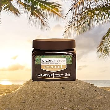 Arganicare Coco range NOURISHING REPAIR MASK With Organic Coconut Promotes Growth Antidandruff Antibreakage High hydration Dry Damaged Hair 500mL - Image 2
