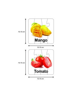 TOYZTREND RATNA'S Educational Jigsaw Puzzle Range for Kids (Match The Fruit & Vegetable)  - Image 2