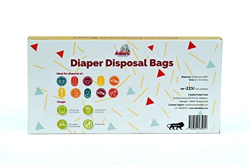 Adore Baby Diapers Bag for Baby 50 - Biodegradable, Leak-Proof Diaper Bags for Discreet Disposal of Diapers and Intimate Sanitary Products (50 Bags) - Image 3