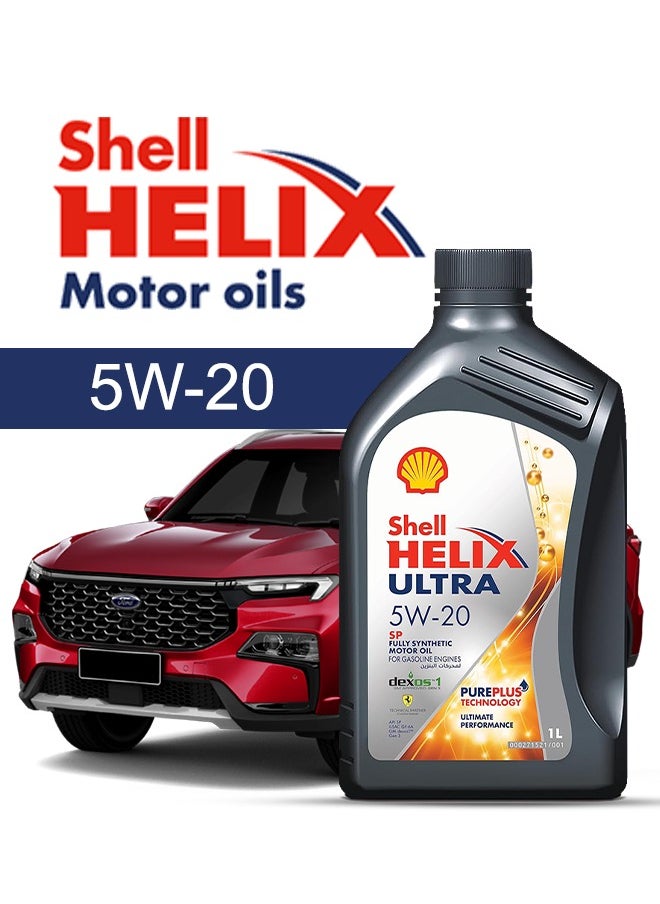 Shell Engine Oil – For FORD Territory  2024 - 2018، 6 Liter، viscosity 5w20 Shell - With Engine Oil Filter - 2018 2019 2020 2021 2022 2023 2024 