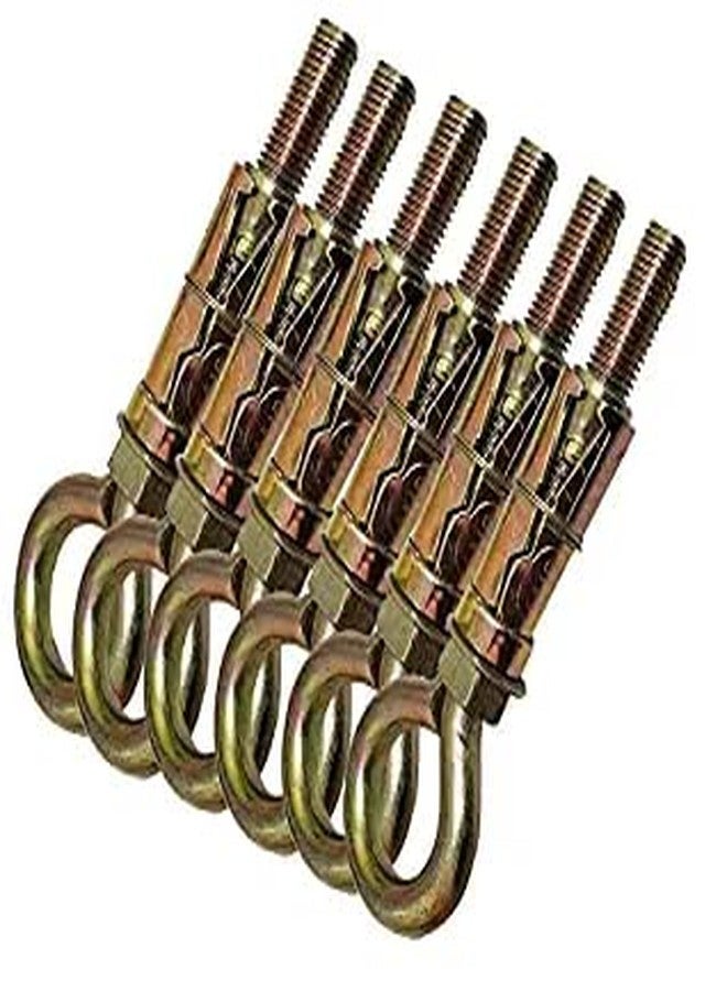 TheMujtaba Anchor Round Close Brass Hook Fasteners, Brass Best Hook Color-Golden (10mm, 12) (4) - Image 1