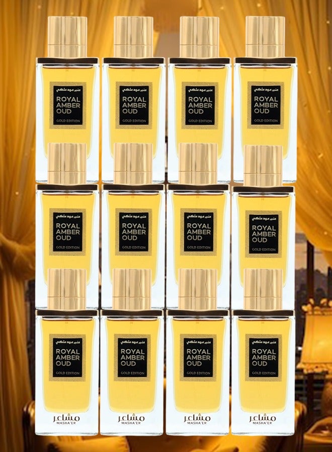 رويال 12 قطع عطر رويال عنبر عود الإصدار الذهبي 100 مل - Image 1