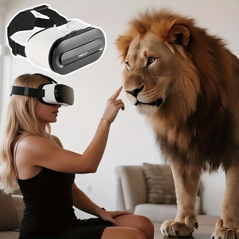 KV08 3D VR Headset For Movies Gaming Virtual Travel - Image 1