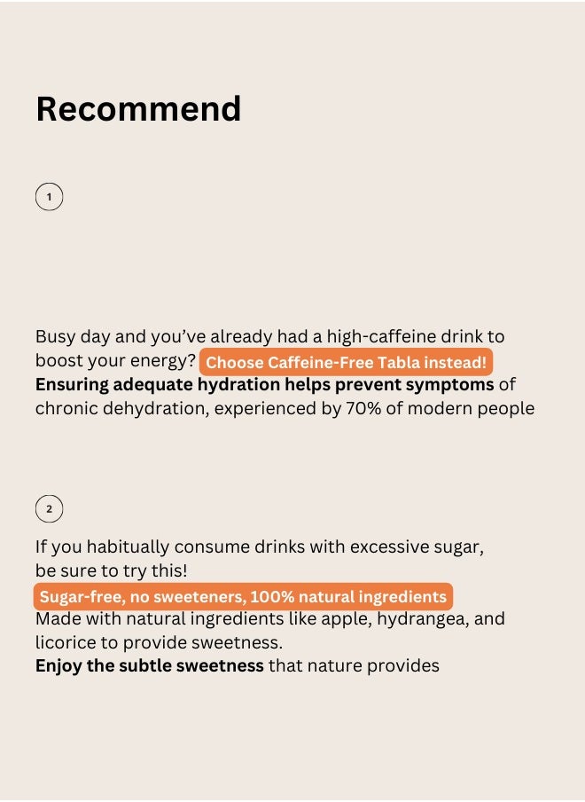 DILLYDILLY - TABLA | Morning Break, A sweet and savory herbal blending pumpkin, red bean, and rooibos flavors, which helps eliminate excess water for a light start to your day, 10pcs, Made in Korea - Image 1
