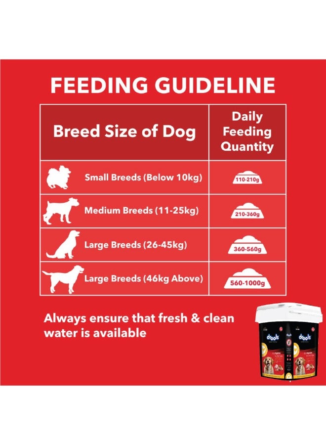 Drools طعام جاف للكلاب الجراء دجاج وبيض في علبة - Image 4