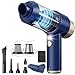 Mecanto Car Vacuum Handheld Vacuum Cleaner 15000PA Suction Mini Vacuums with Air Duster and Blower Portable Hand Held Vacuum for Car House Crumbs Hair Blue - Image 2