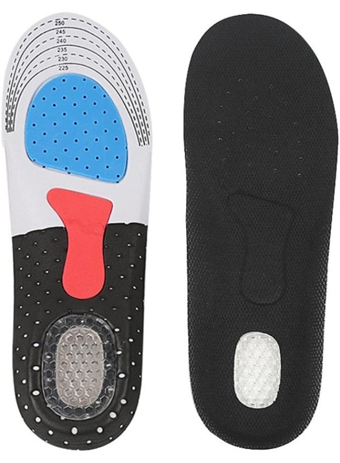 Heel Spur Insoles, Gel Work Insoles for Sport and Life, Sweaty Feet Against Pressure Pain Gel Soles for Women & Men(S（35-40 ）) - Image 1