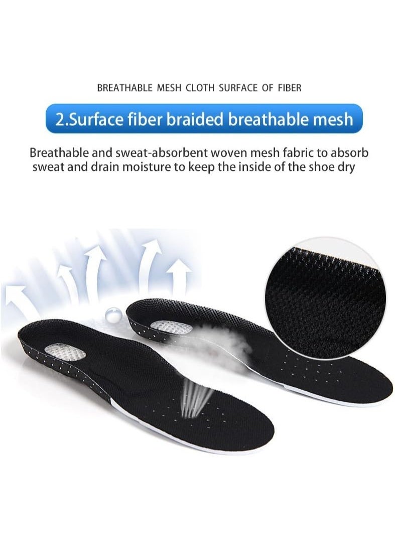 Heel Spur Insoles, Gel Work Insoles for Sport and Life, Sweaty Feet Against Pressure Pain Gel Soles for Women & Men(S（35-40 ）) - Image 4