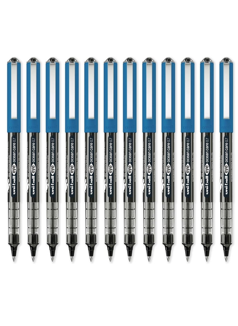 Uniball 12-Piece Eye Fine Ocean Care Rollerball Pen 0.7mm Tip Black ink  - Image 1