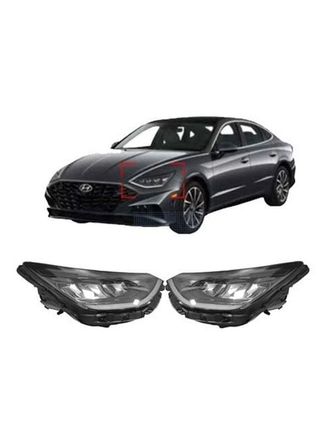 Hyundai Sonata LED Headlights (lift) 2020–2023 Semi Full & Full Option +220 - Image 1