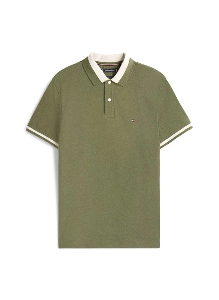 TOMMY HILFIGER Regular Fit Contrast Collar Polo