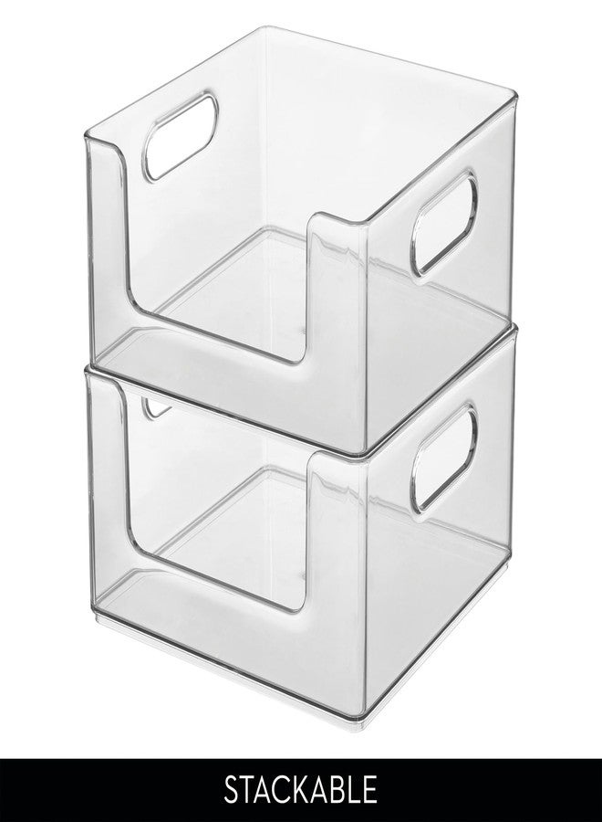 InterDesign iDesign Stackable Clear Open Front Storage Bin, Easy Access Organizer for Pantry or Cabinet, 2-Pack - Image 5
