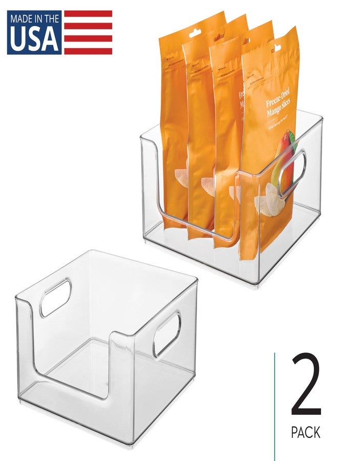 InterDesign iDesign Stackable Clear Open Front Storage Bin, Easy Access Organizer for Pantry or Cabinet, 2-Pack - Image 2