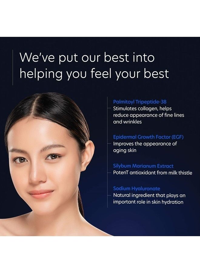 PCA SKIN Total Strength Face Serum - Anti Aging Hydrating Treatment with Epidermal Growth Factors & Peptides, Minimizes Pores, Fine Lines & Wrinkles (1 fl oz)  - Image 3
