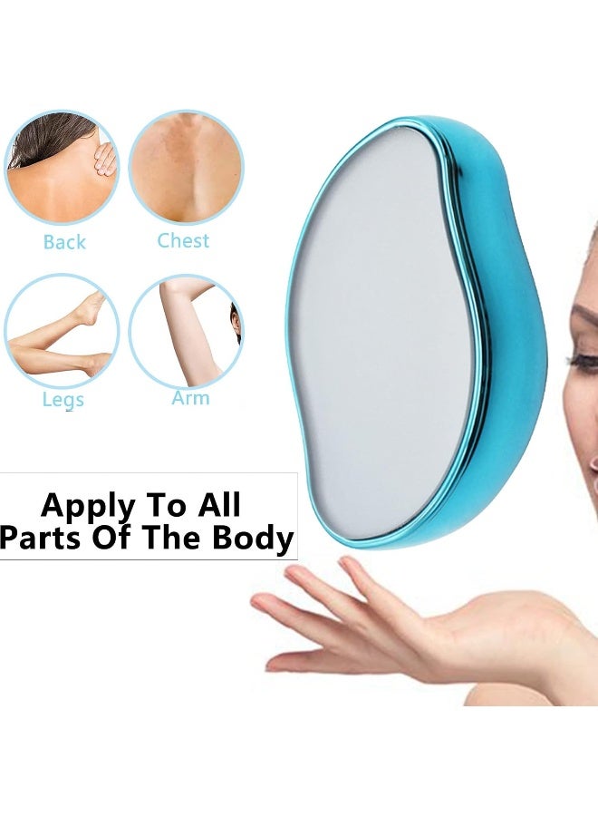 Crystal Hair Remover Stone Epilators Fast u0026 Easy Magic Crystal Hair Eraser Portable Depilation Exfoliating Tool Apply to Any Part of the Body, Black - Image 3