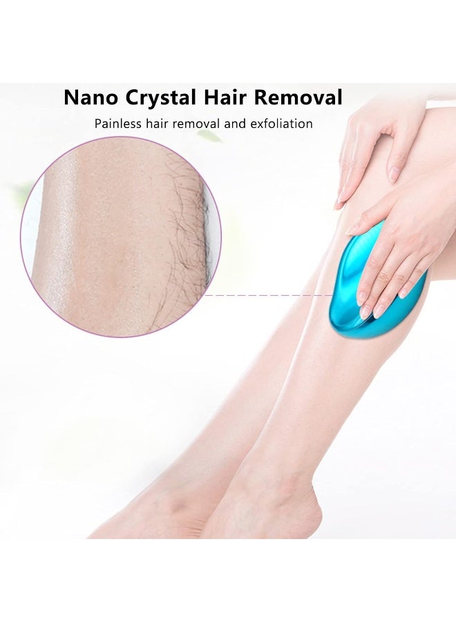 Crystal Hair Remover Stone Epilators Fast u0026 Easy Magic Crystal Hair Eraser Portable Depilation Exfoliating Tool Apply to Any Part of the Body, Black - Image 2