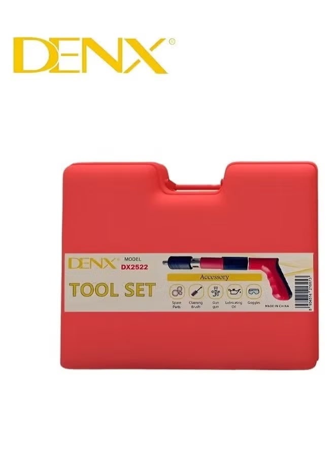 Denx Industrial Pneumatic Nail Drill for Steel Riveting & Piercing | Air-Powered Metal Fastening Tool | Workshop and Construction Heavy-Duty Rivet Gun - Image 2