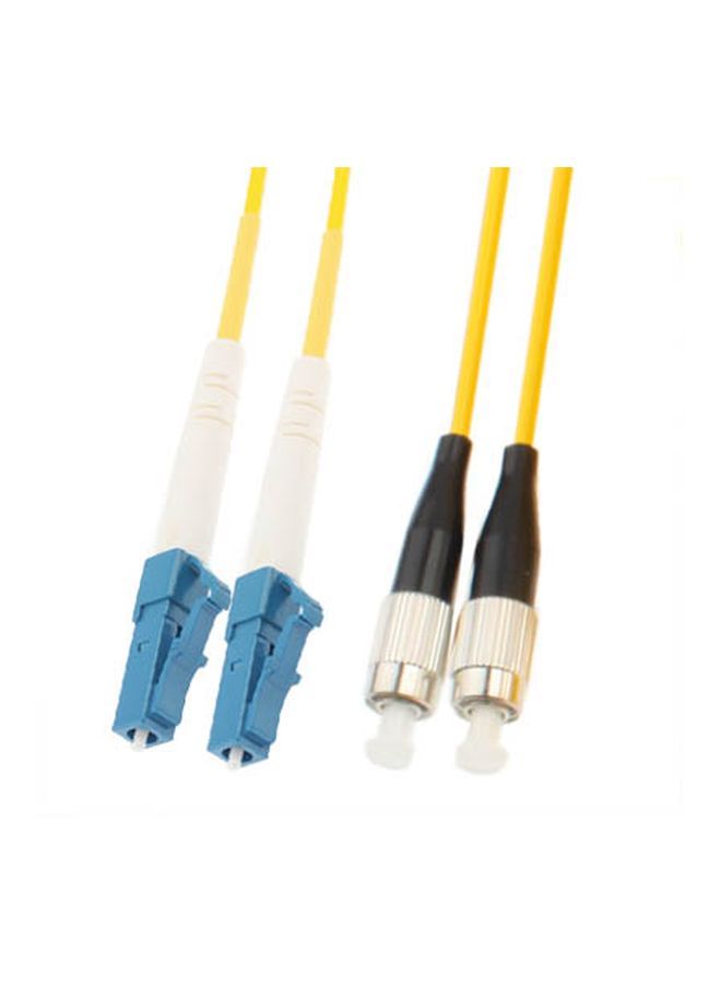 NIBEMINENT Dual-Core Single Mode Fiber Optic Jumper Yellow/Black/Blue - Image 2