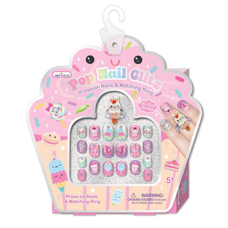 هوت فوكس مجموعة الأظافر الصناعية مع خاتم اضافي - 017SW - Image 1