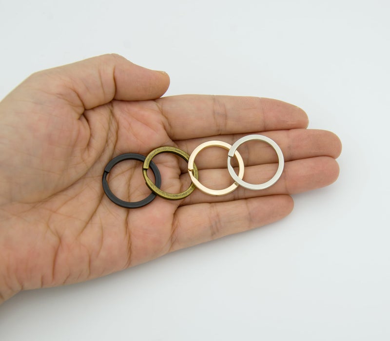 ZoloAJay 20 Pack Key Ring Keychain 1 Inch(25mm) Diameter Metal Flat Split Key Chains Rings Mix Colors for Home Car Dog Tag Office Lanyards Keys Attachment - Image 3