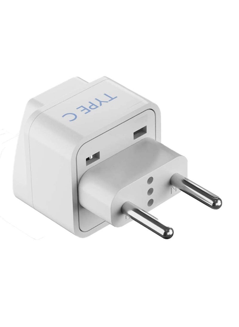 Ceptics Ceptics European Travel Plug Adapter Light Weight Type C Schuko Type EF Type G Ultra Compact India to Most of Europe UK UAE CE Certified RoHS Compliant EU3SET  - Image 2