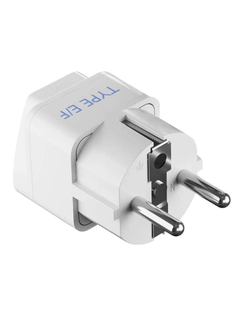 Ceptics Ceptics European Travel Plug Adapter Light Weight Type C Schuko Type EF Type G Ultra Compact India to Most of Europe UK UAE CE Certified RoHS Compliant EU3SET  - Image 3