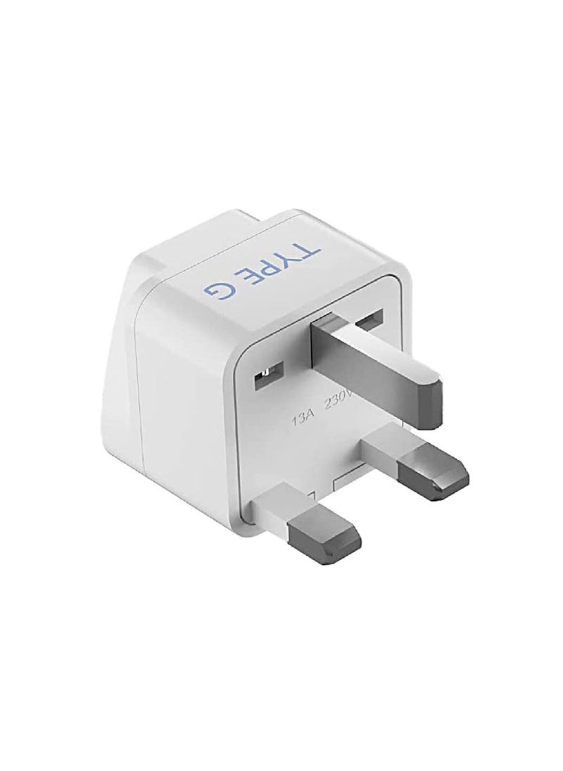 Ceptics Ceptics European Travel Plug Adapter Light Weight Type C Schuko Type EF Type G Ultra Compact India to Most of Europe UK UAE CE Certified RoHS Compliant EU3SET  - Image 4