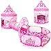PigPigPen 3pc Kids Play Tent for Girls with Ball Pit Crawl Tunnel Princess Tents for Toddlers Baby Space World Playhouse Toys 3PC Princess Dream Tent - Image 2