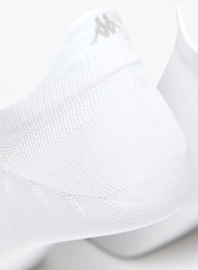 Kappa Men's Logo Detail Ankle Length Performance Socks - Set of 3