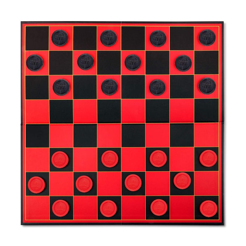 Point Games Checkers Board for Kids– Fun Checkerboard Game for Boys and Girls - Interlocking Checkers with Foldable Board by Point Games - Image 2