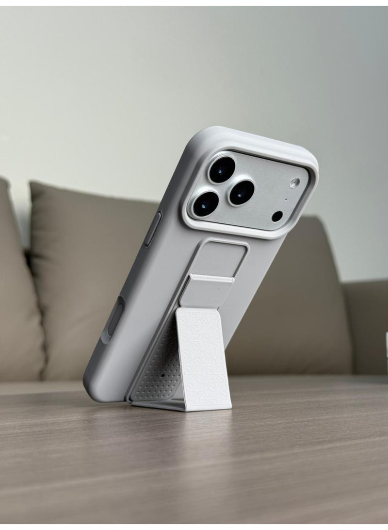 No branded Premium Silicone Kickstand Case – Slim Protective Cover with Foldable Stand for Everyday Use - Image 1