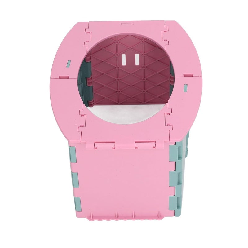 YWBL-WH Toddler Potty, Portable Foldable Travel Toilet Seat, Reusable Training Chair for Kids on Camping Trips and Long Car Rides (Green Pink) - Image 3